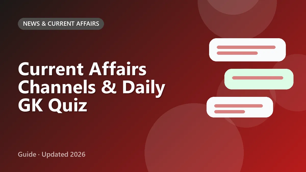 Person reading a daily current affairs summary and GK quiz on a phone