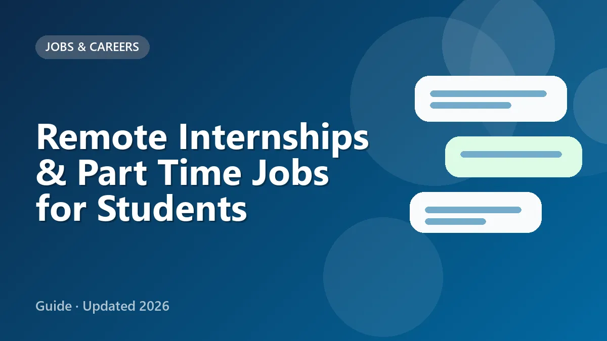University student working on a remote internship task between classes